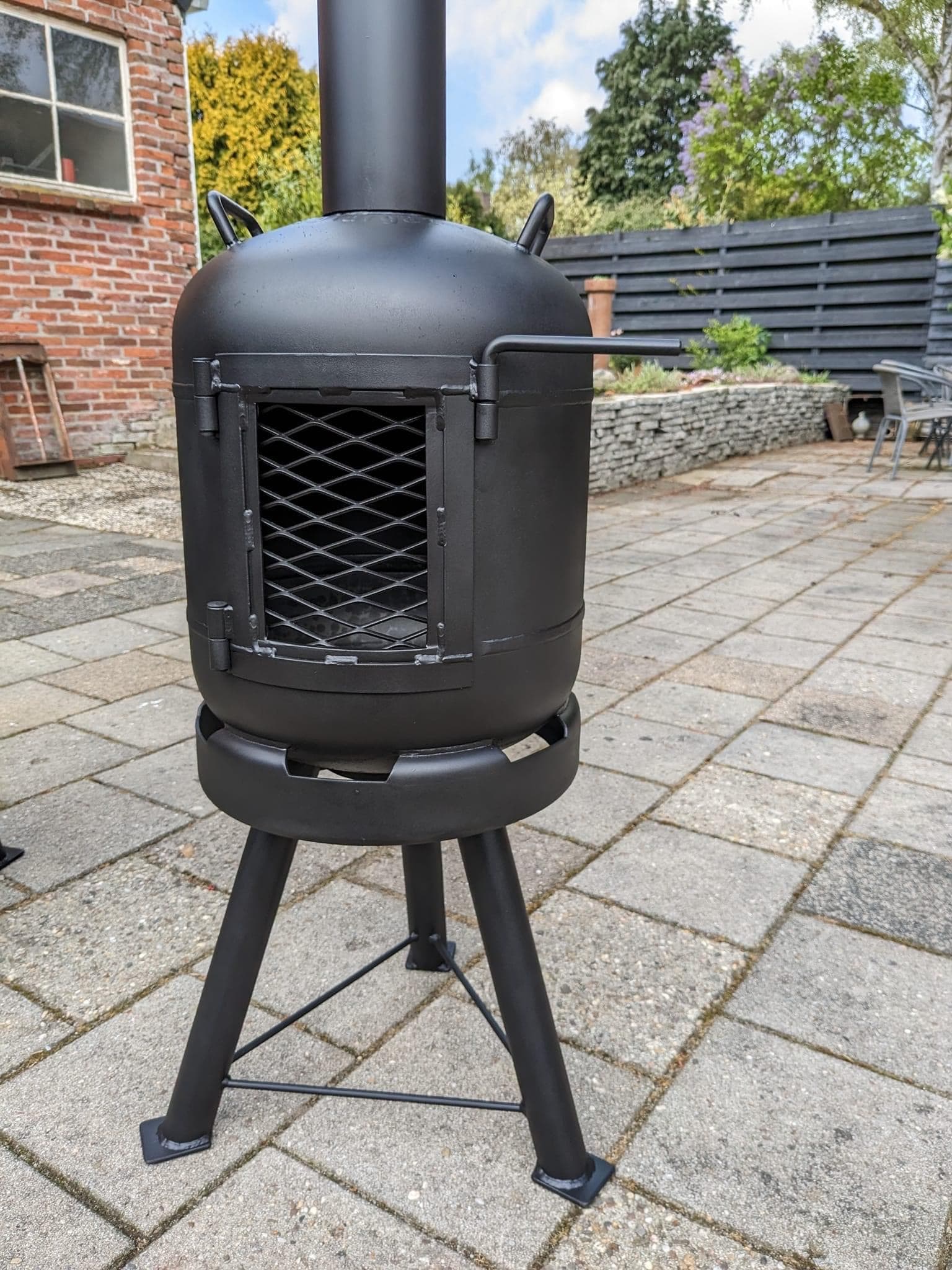 Gasfles Kachel met Ruit deurtje 2