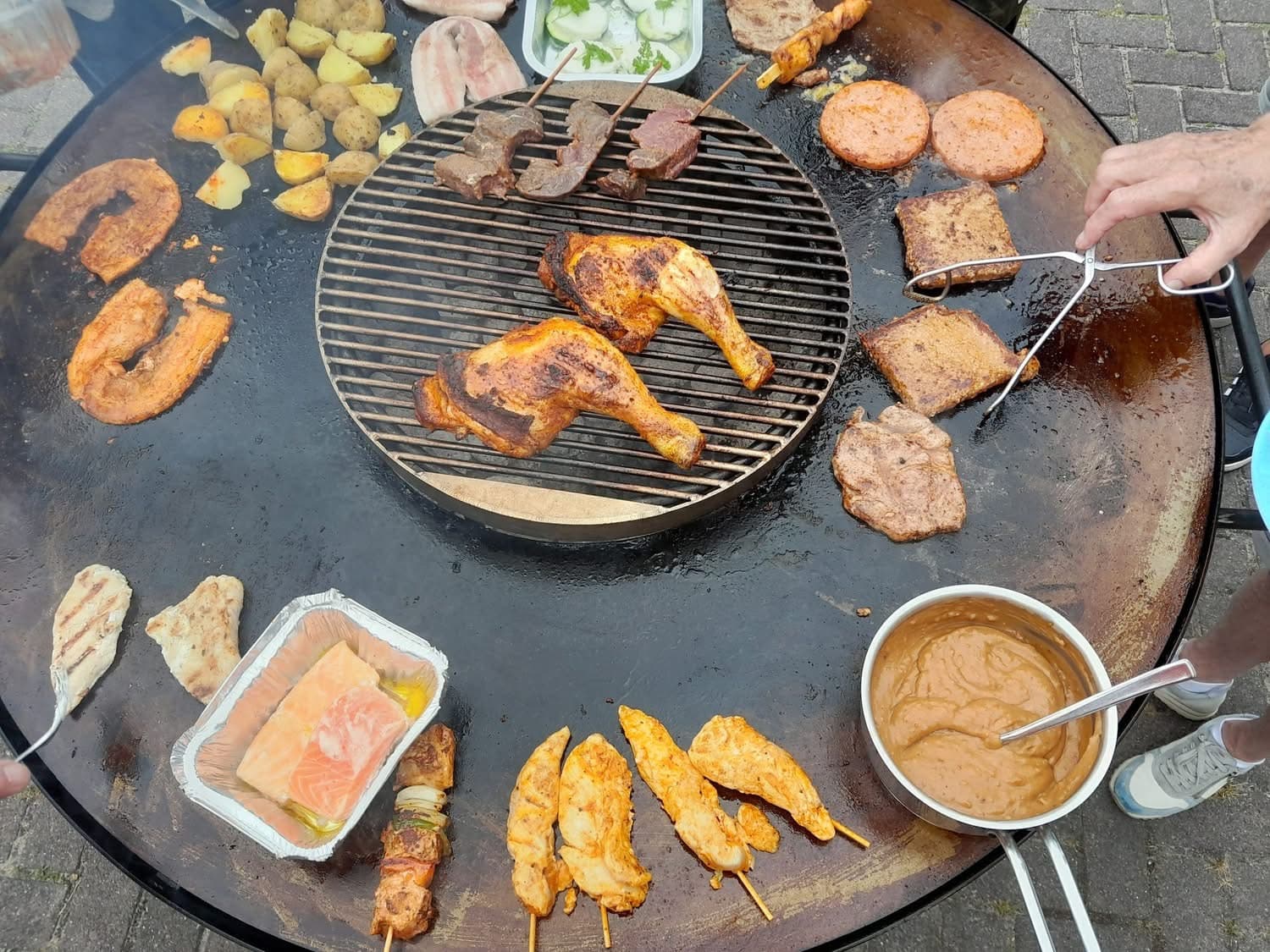 OB Plancha met RVS Grillrooster 3
