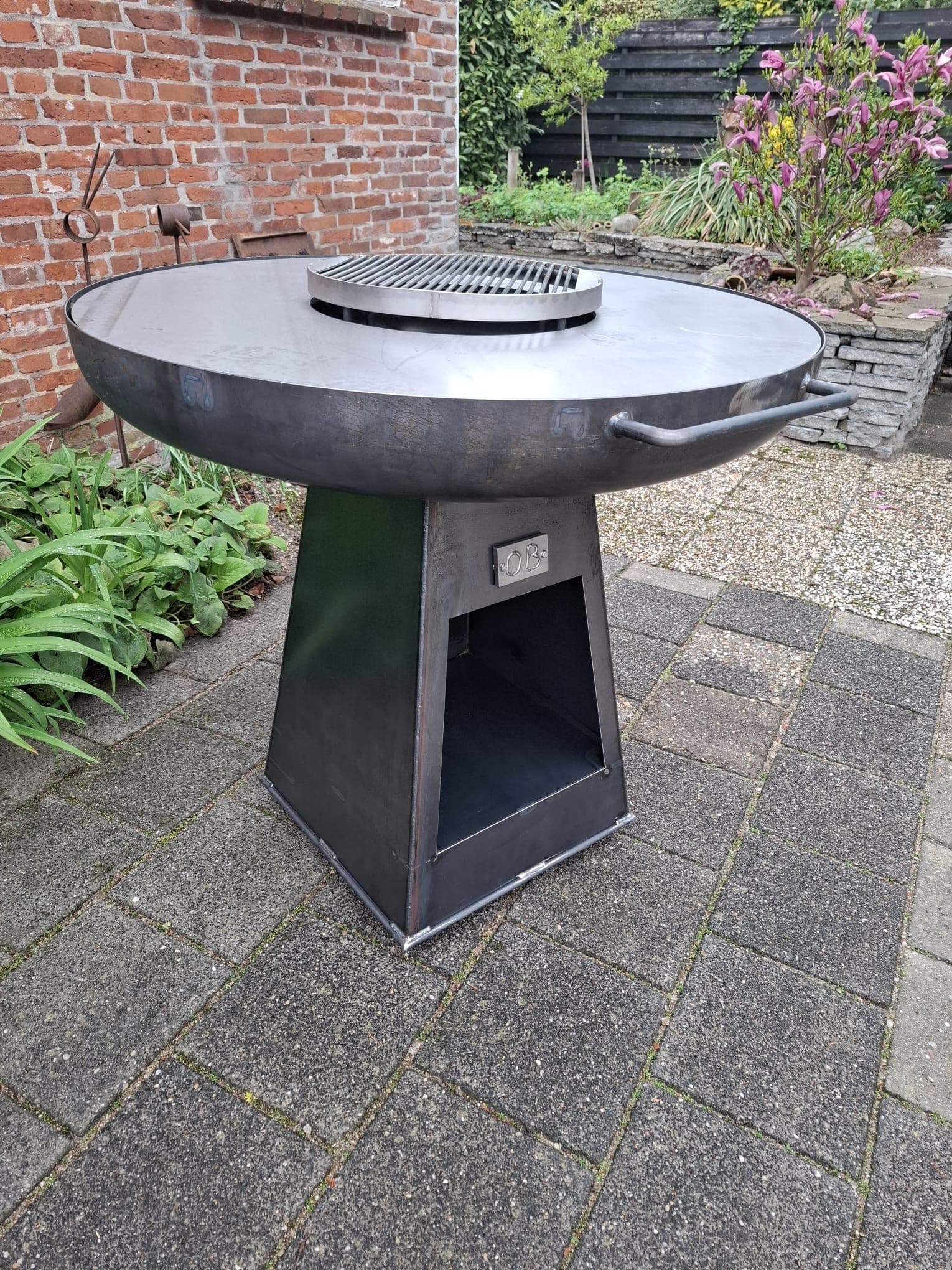 OB Plancha met RVS Grillrooster 4