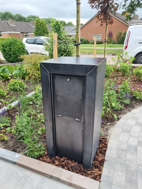 Cortenstalen brievenbus model 2