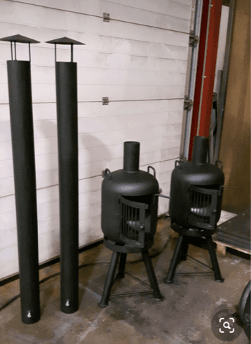 Dikbuik gasfles kachels