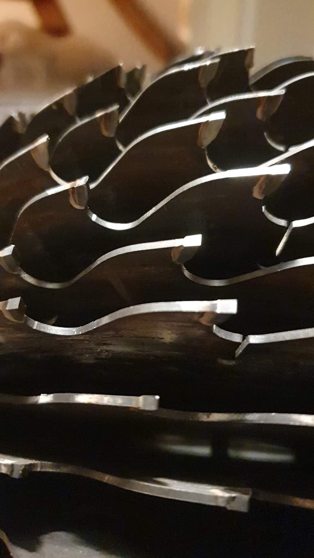 Egel van zaagbladen detail