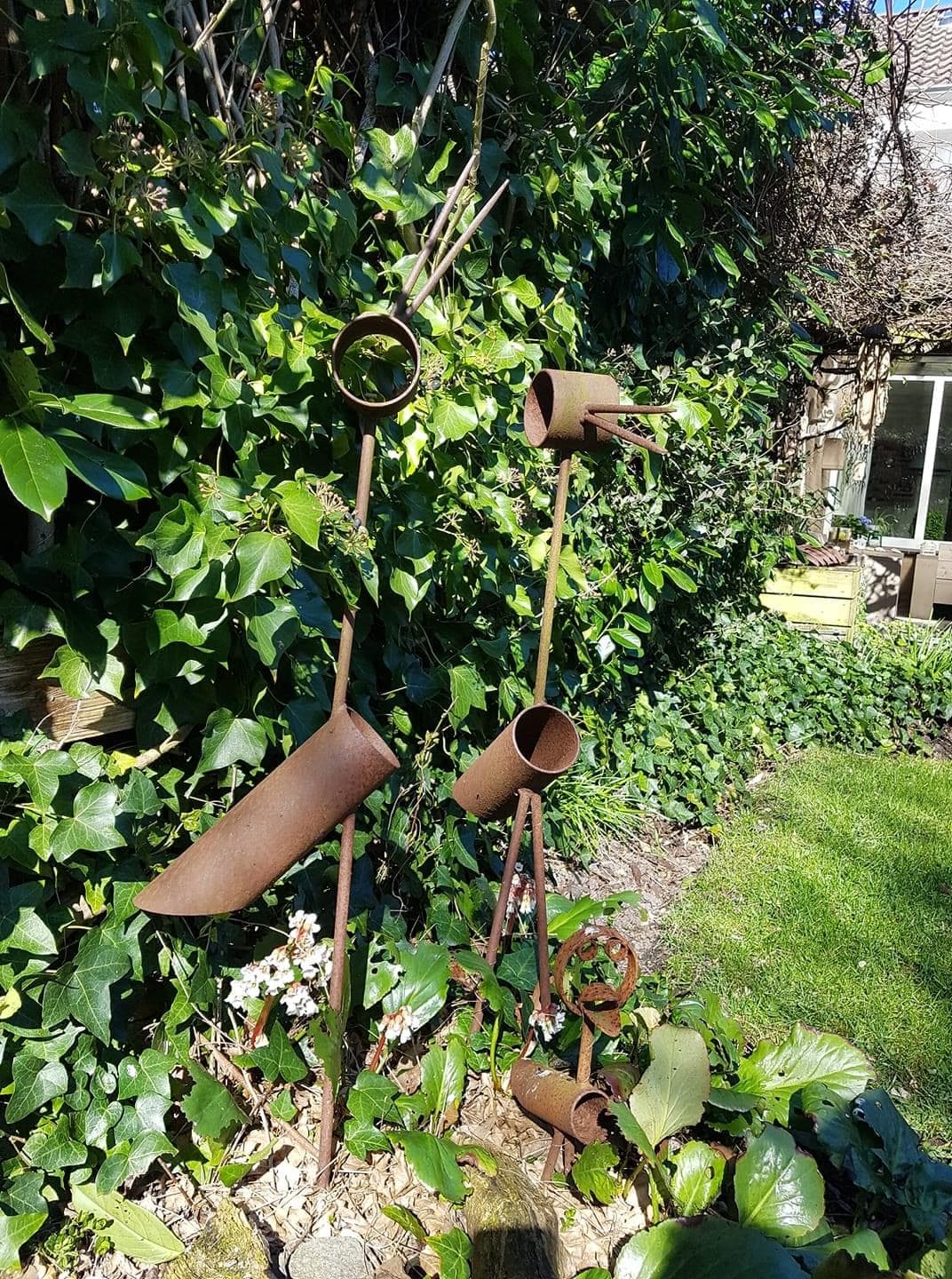 Metalen vogel variant