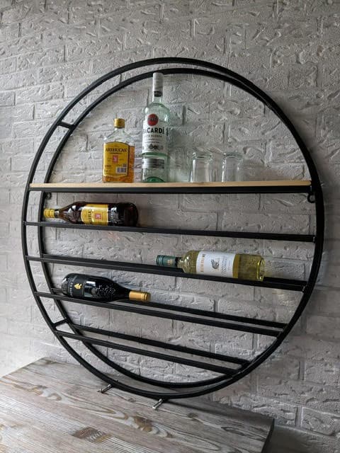 Groot rond wijnrek 92cm