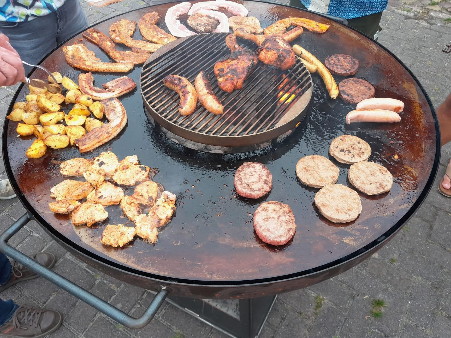 OB Plancha met RVS Grillrooster 4