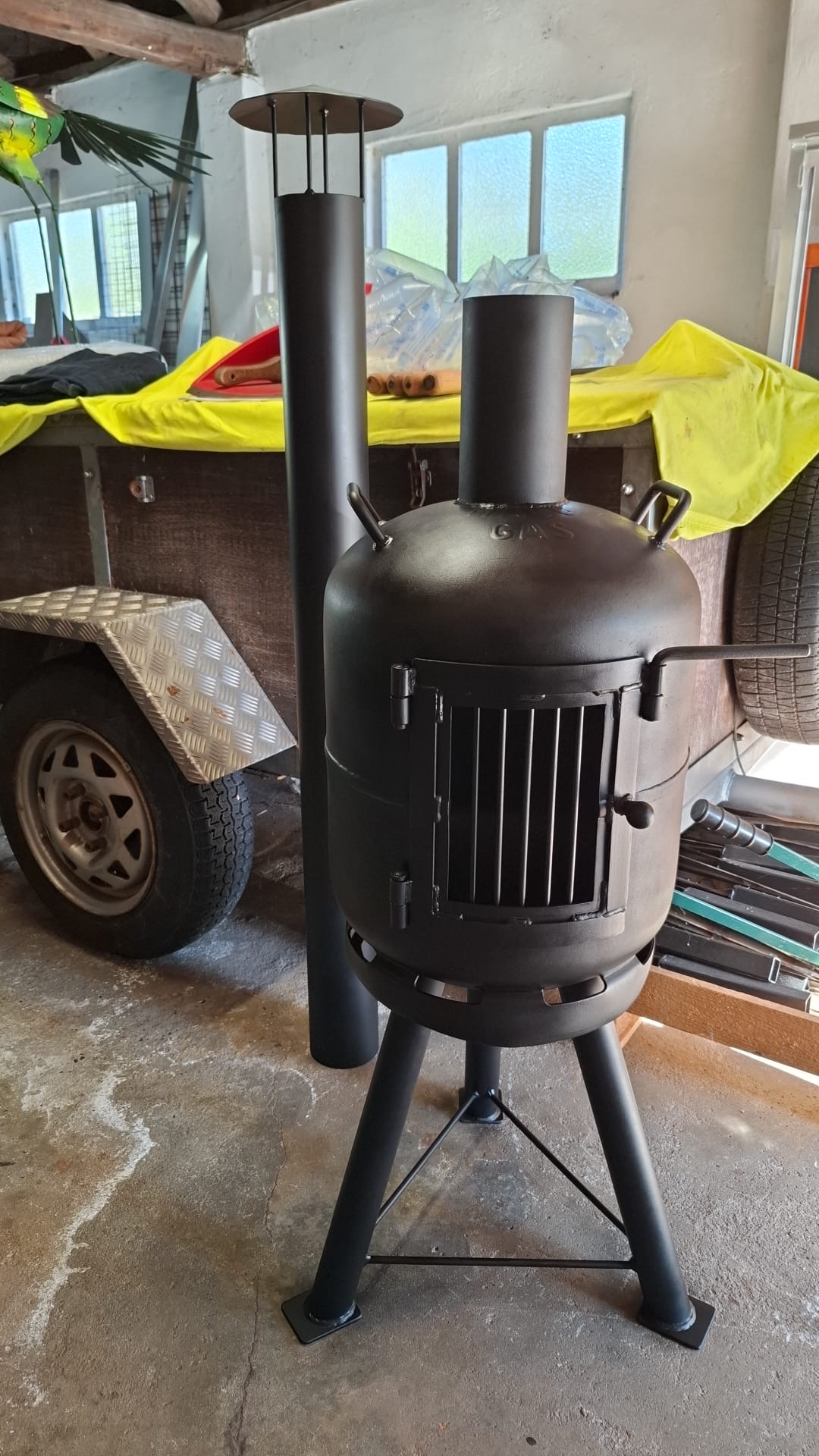 Gasfles Kachel met Spijldeur 4
