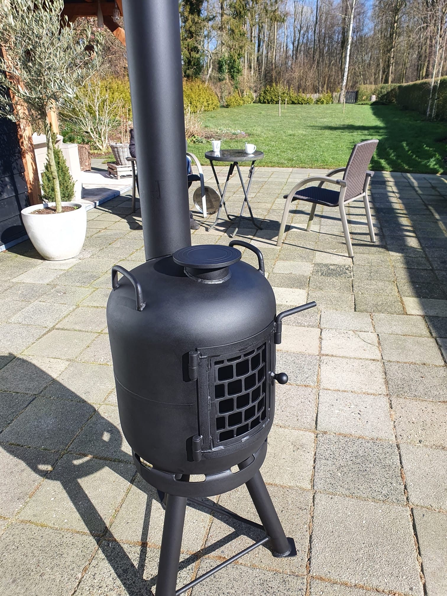 Gasfles Kachel met Kookplaat 2