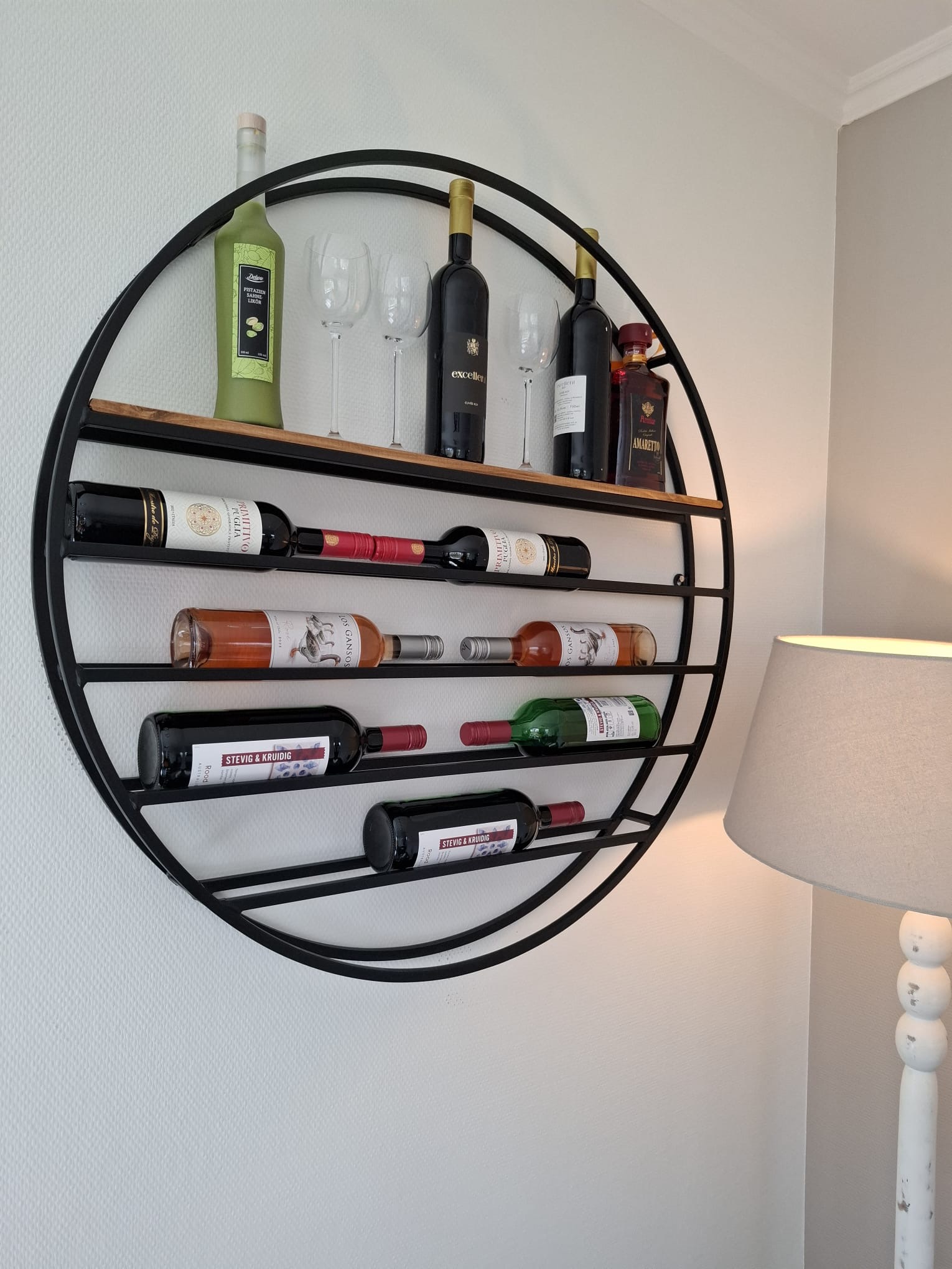 Groot Wijnrek Rond 4