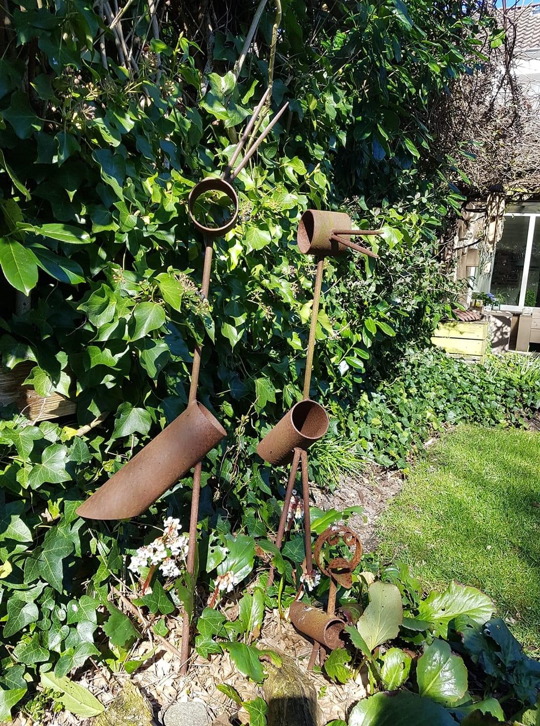 Metalen vogel variant